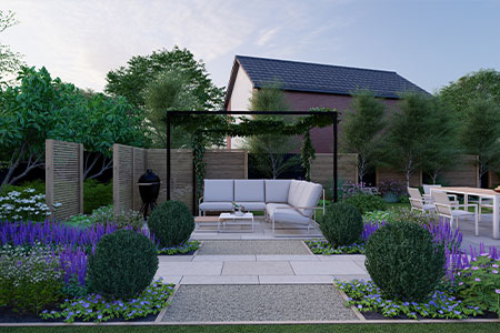 modern garden design bramhall
